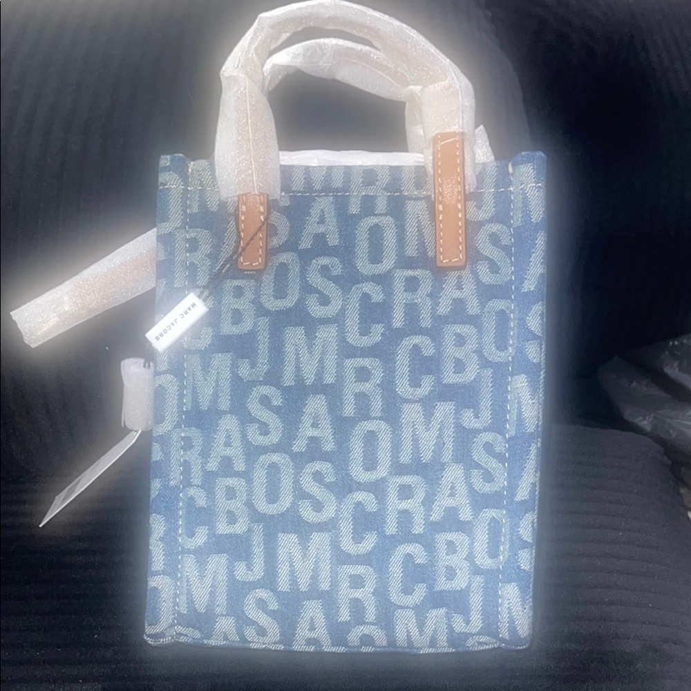 Marc Jacobs Blue and White Mini Bag
